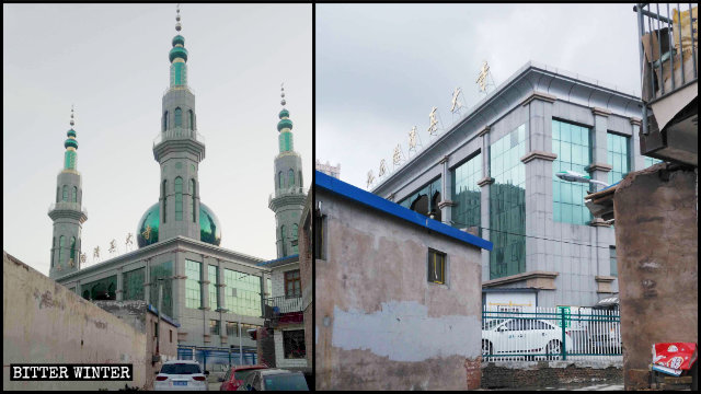 原州区の九龍路清真寺からイスラム教の象徴が撤去された。