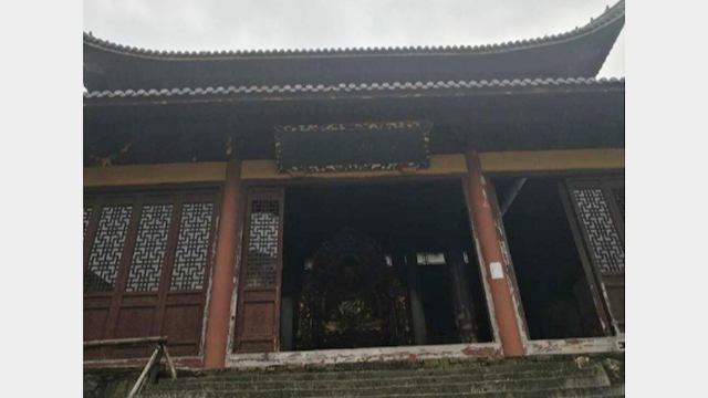 解体前の寧波市の寺院。