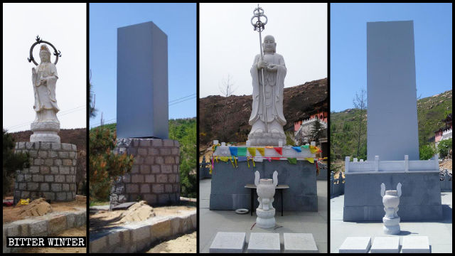 慈航寺の仏像は覆われた。