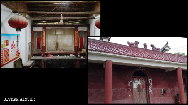 祝家廟から仏像が撤去され、寺院は封鎖された。