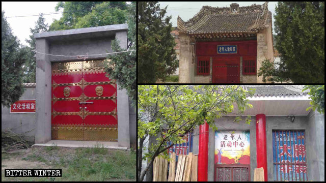 鳳鳴鎮の寺院が文化活動センター及び高齢者向けの活動センターに転用された。