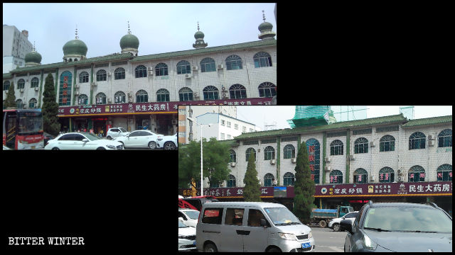 瀍河回族区にある民族賓館ホテルのドームが撤去された。
